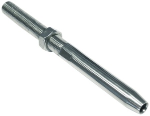 Наконечник для опрессовки на трос с правой резьбой 2,5mm M 6 A4